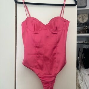 Zara Vibrant Pink Corset Top